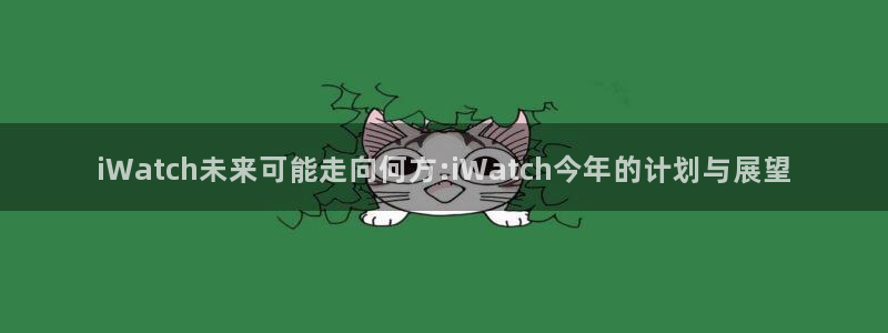 门徒娱乐pg：iWatch未来可能走向何方:iWatch今年的计划与展望