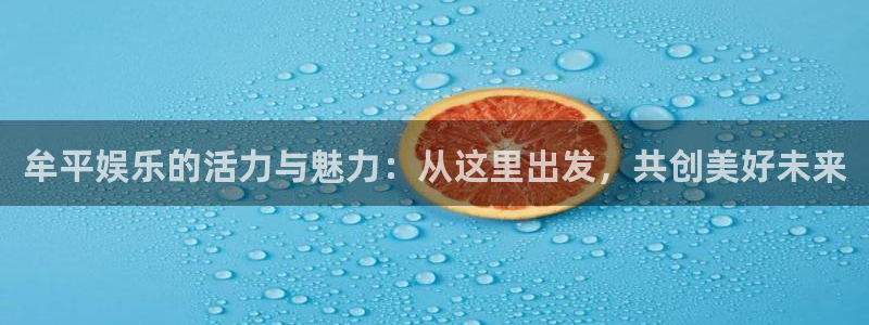 门徒娱乐4平台注册：牟平娱乐的活力与魅力：从这里出发，共创美好未来